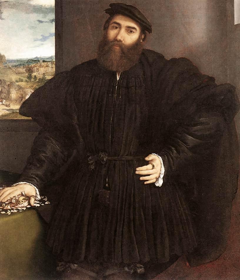 Lorenzo Lotto Portrait of a Gentleman